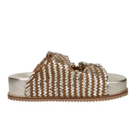 Keys Femme Mules compensées K-12390 Platine