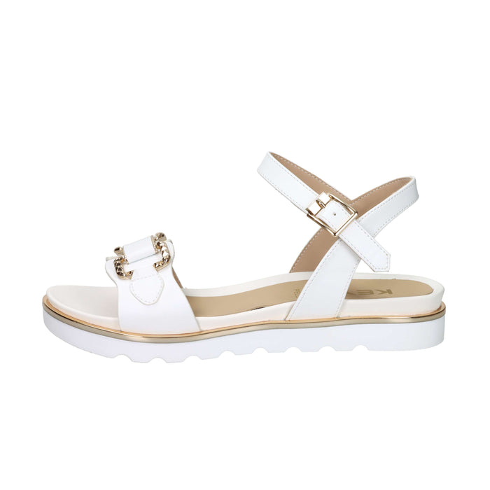 Keys Femme Sandale basse K-12250 Blanc