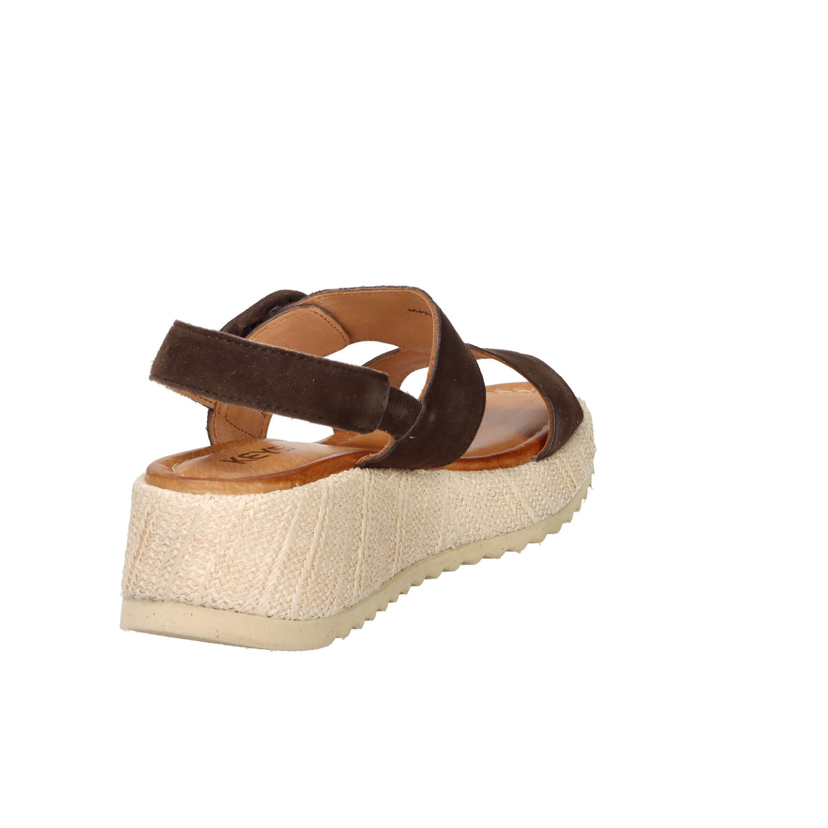 Keys Donna Sandalo con zeppa K-12301 Marrone