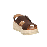 Keys Donna Sandalo con zeppa K-12301 Marrone