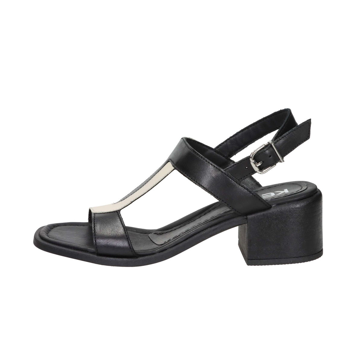 Keys Donna Sandalo con tacco K-12320 Nero/Beige