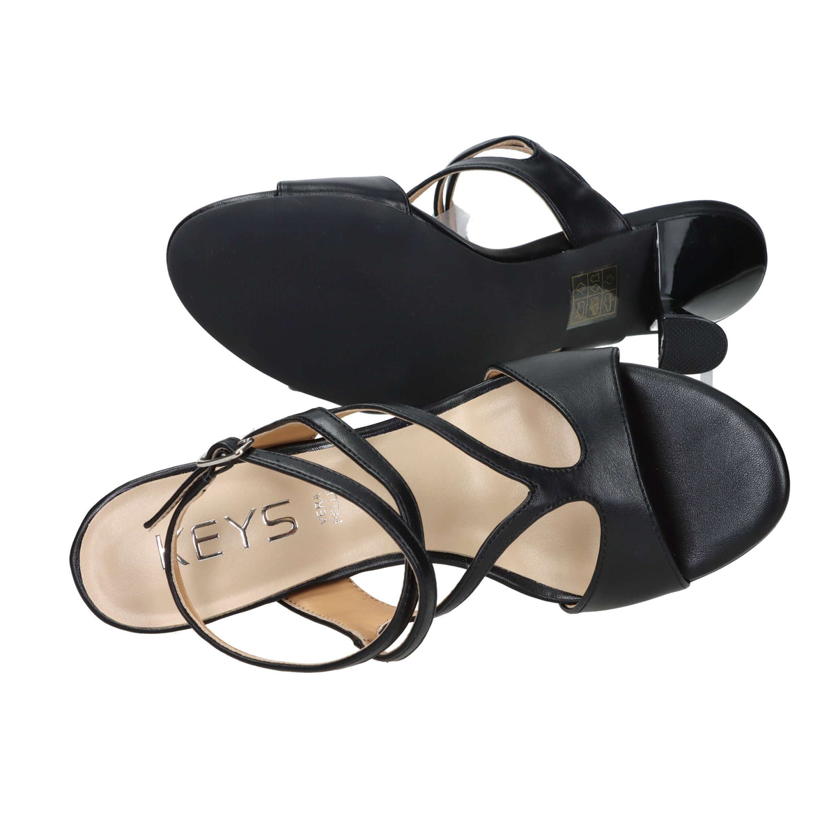 Keys Donna Sandalo con tacco K-12621 Nero