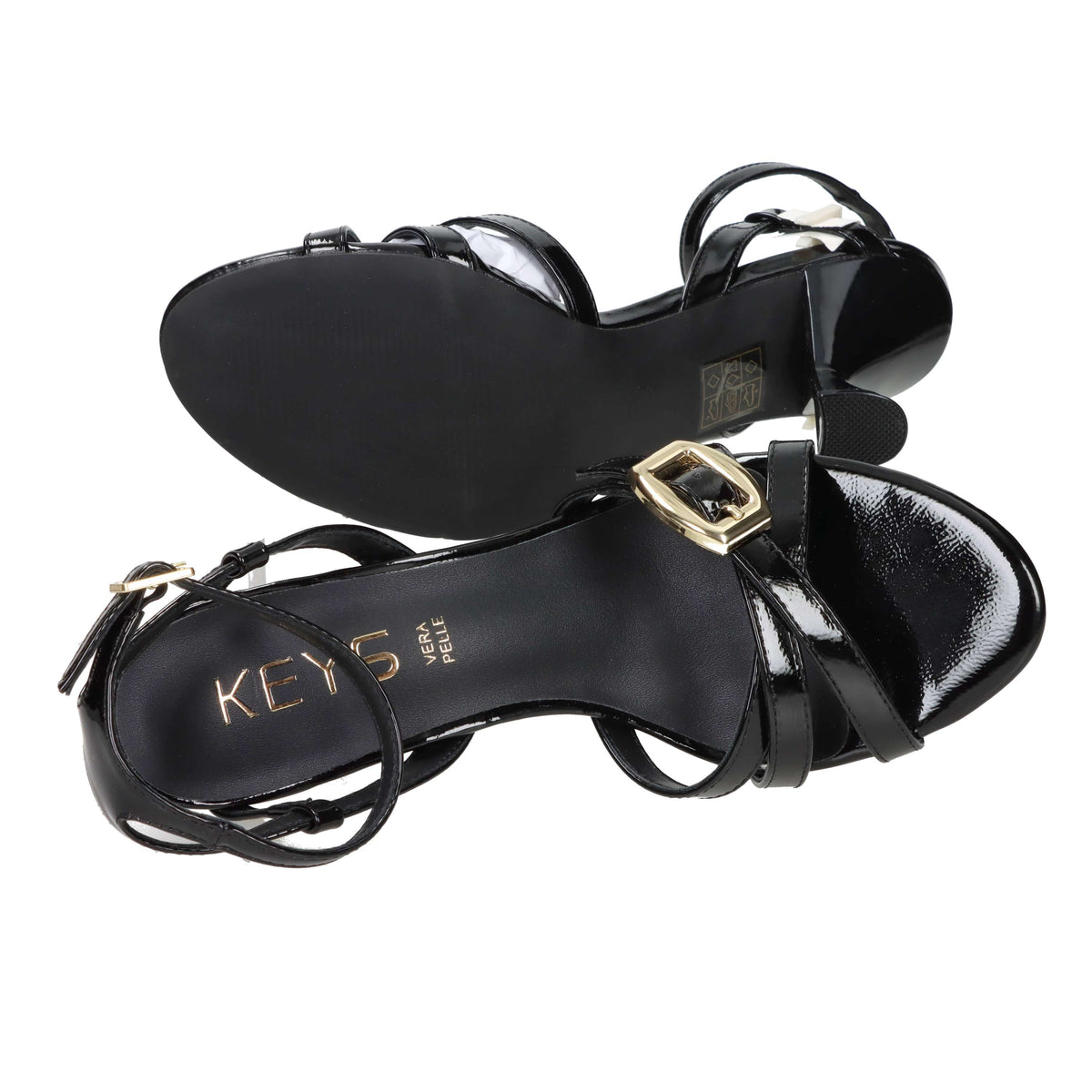 Keys Donna Sandalo con tacco K-12622 Nero