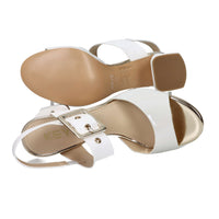 Keys Donna Sandalo con tacco K-12500 Panna