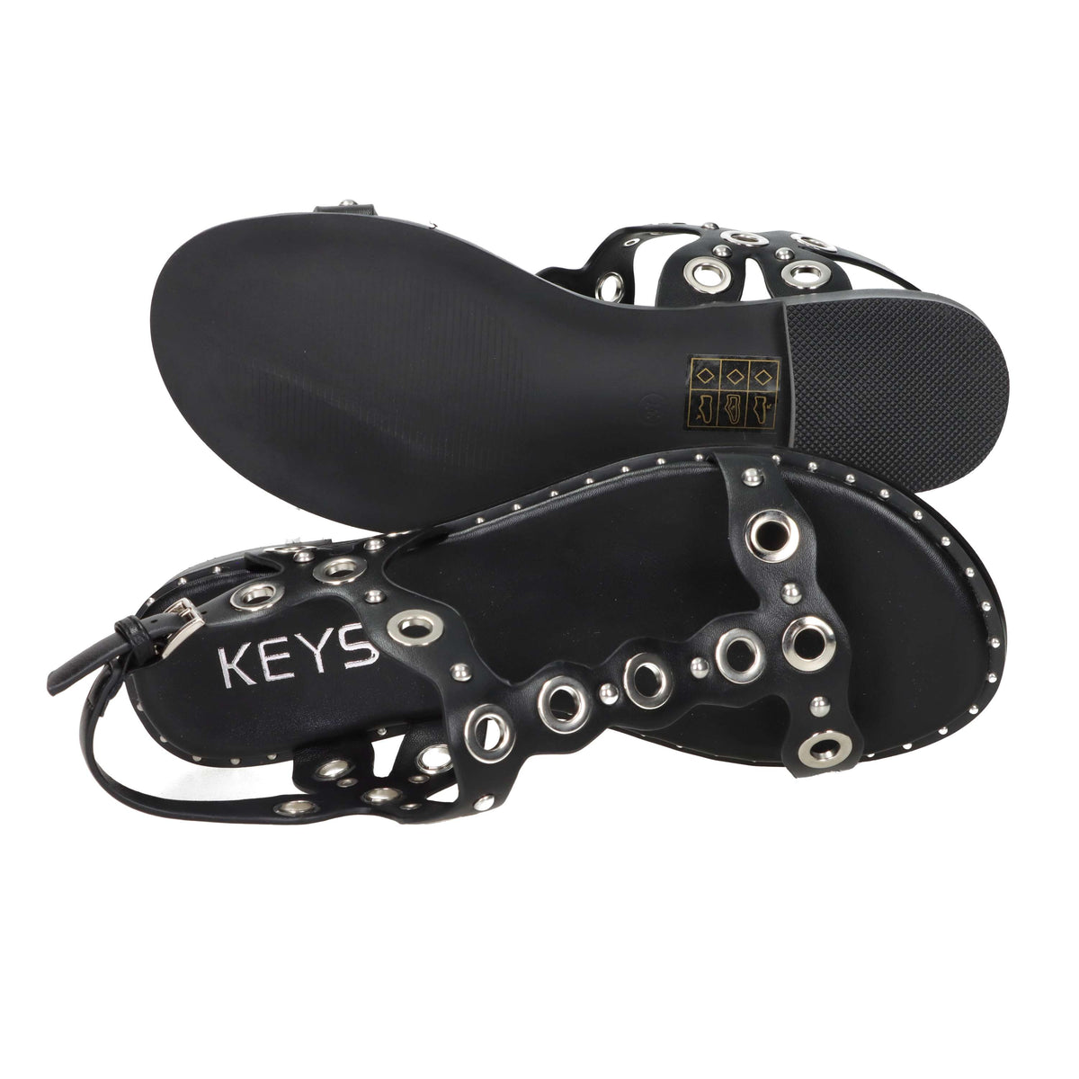 Keys Donna Sandalo basso K-12603 Nero