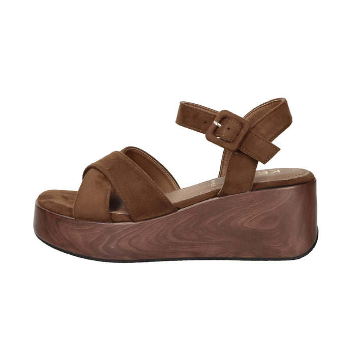 Keys Femme Sandale compensée K-12581 Marron