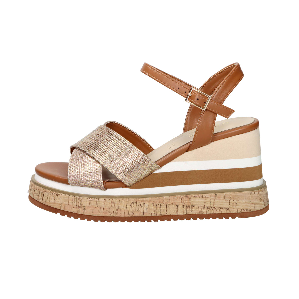 Keys Women's Wedge Sandal K-12680 Leather