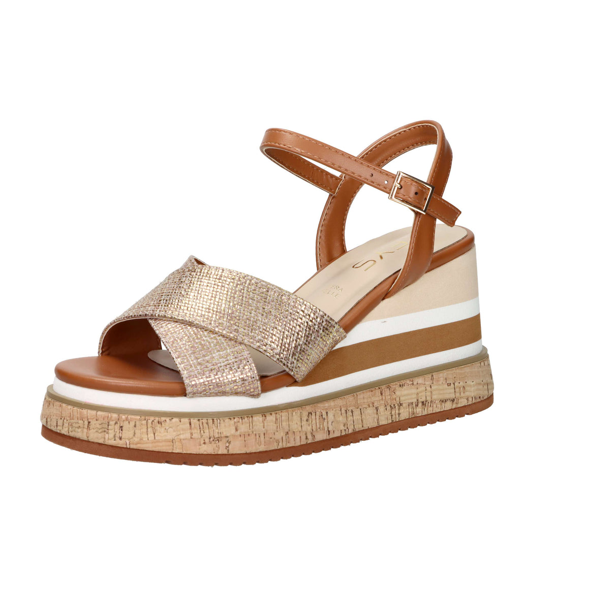 Keys Women's Wedge Sandal K-12680 Leather
