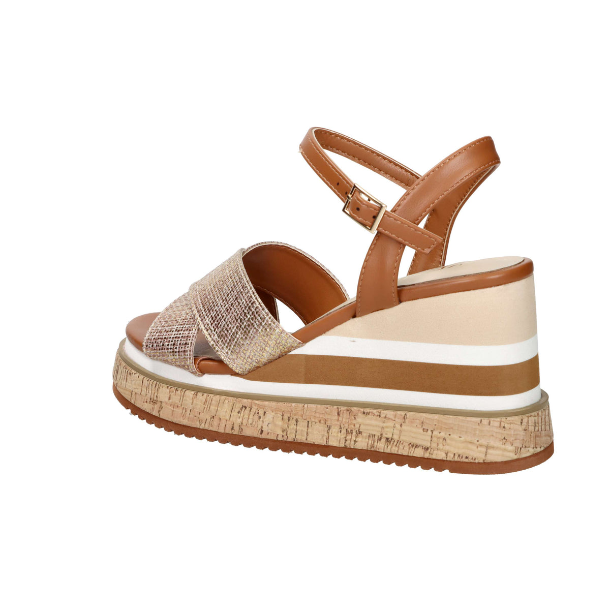 Keys Women's Wedge Sandal K-12680 Leather
