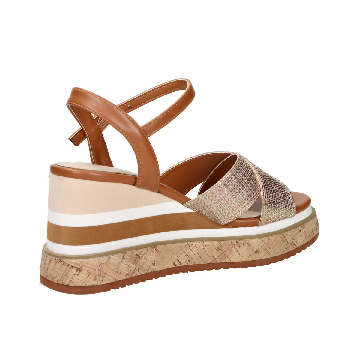 Keys Women's Wedge Sandal K-12680 Leather