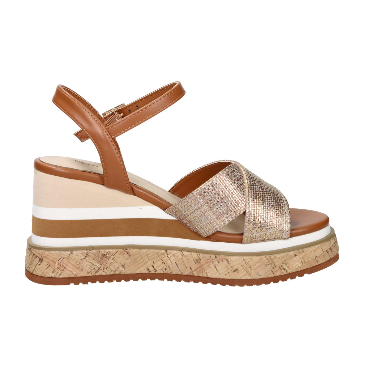 Keys Women's Wedge Sandal K-12680 Leather