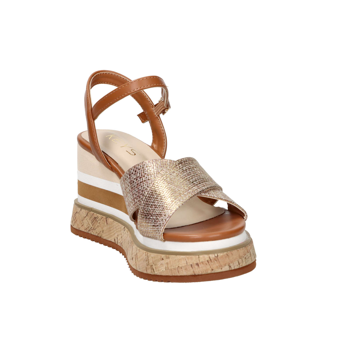 Keys Women's Wedge Sandal K-12680 Leather