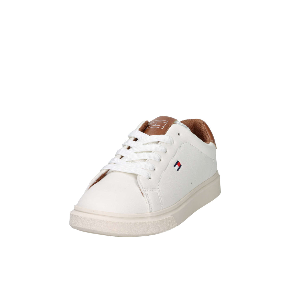 Tommy Hilfiger Bambini e ragazzi Sneakers T3X9-34350-1355 Bianco/Cuoio
