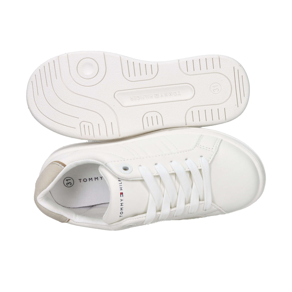 Tommy Hilfiger Bambini e ragazzi Sneakers T3X9-34358-1592 Panna