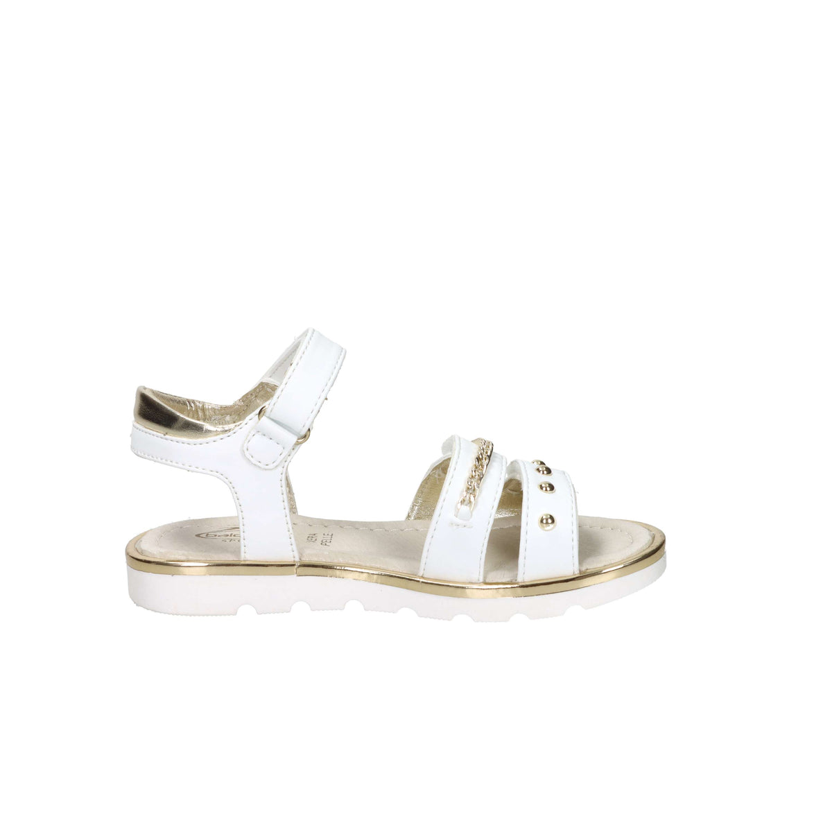 Balducci Sport Bambine e ragazze Sandalo BS6051 Bianco/Oro