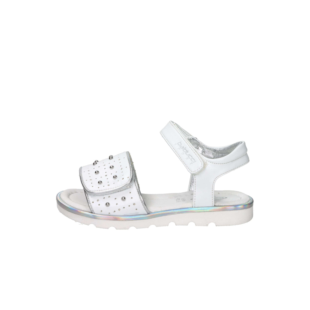 Balducci Sport Bambine e ragazze Sandalo BS6050 Bianco/Argento