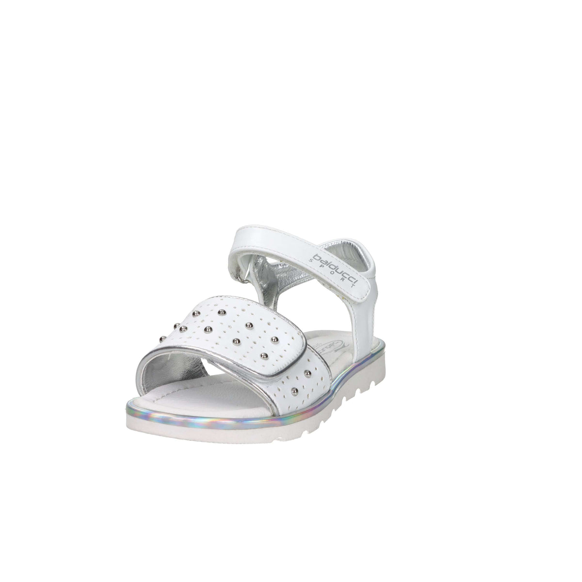 Balducci Sport Bambine e ragazze Sandalo BS6050 Bianco/Argento