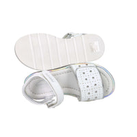 Balducci Sport Bambine e ragazze Sandalo BS6050 Bianco/Argento