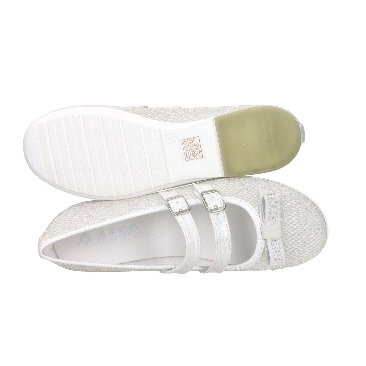Asso Bambine e ragazze Ballerine AG-17843 Bianco