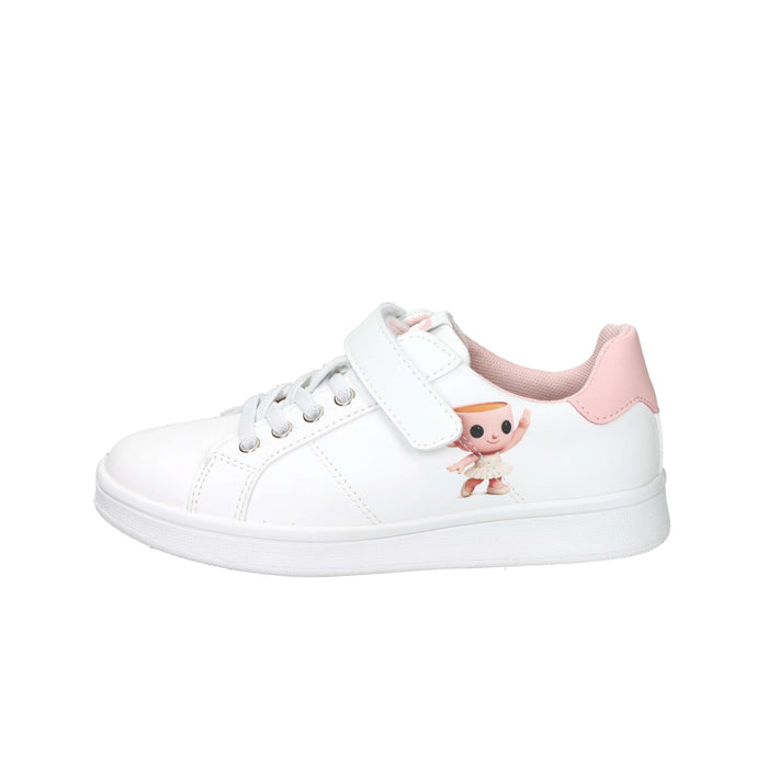 Skifidol Bambine e ragazze Sneakers SK020 Bianco/Rosa