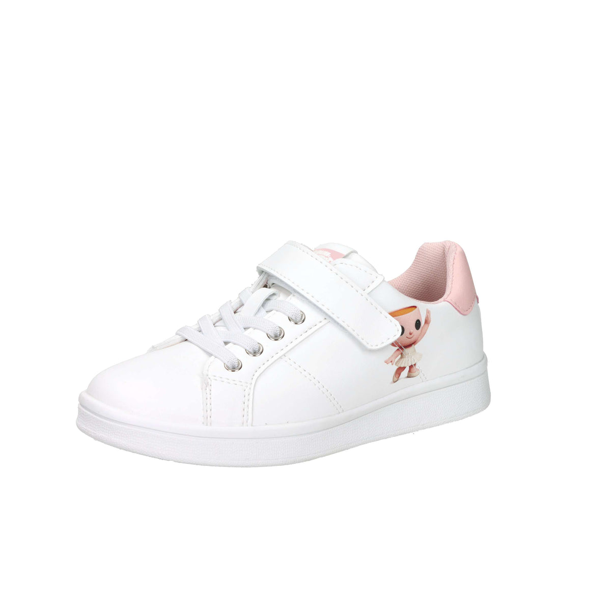 Skifidol Bambine e ragazze Sneakers SK020 Bianco/Rosa