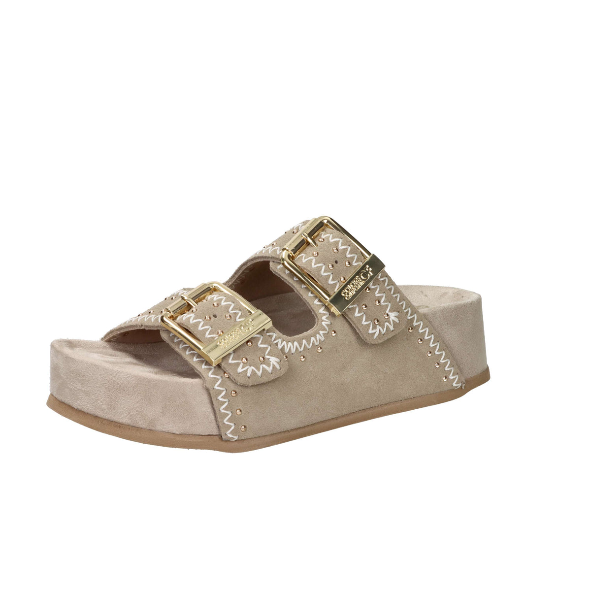 Colors Of California Donna Ciabatta con zeppa HC.DUNE08 Taupe