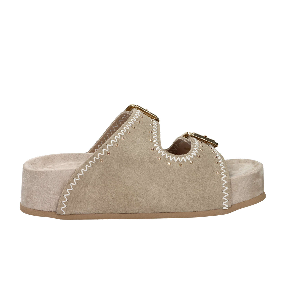 Colors Of California Donna Ciabatta con zeppa HC.DUNE08 Taupe
