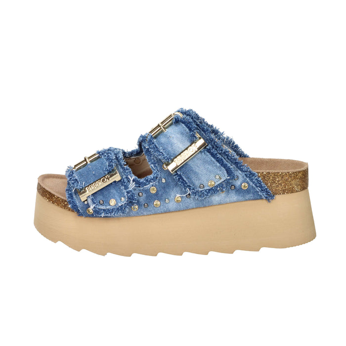 Colors Of California Women's Wedge Slipper HC.BES41N Jeans
