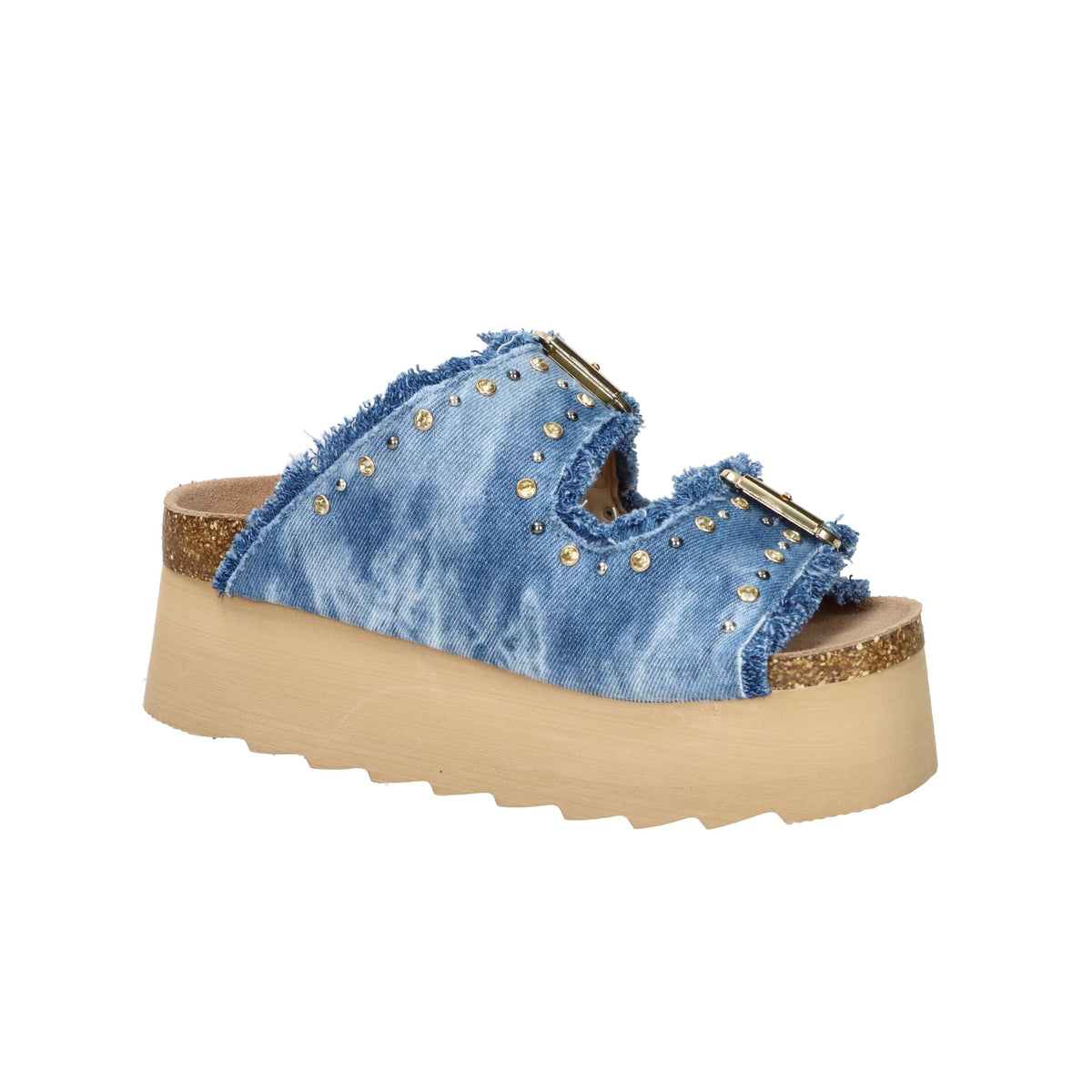 Colors Of California Donna Ciabatta con zeppa HC.BES41N Jeans