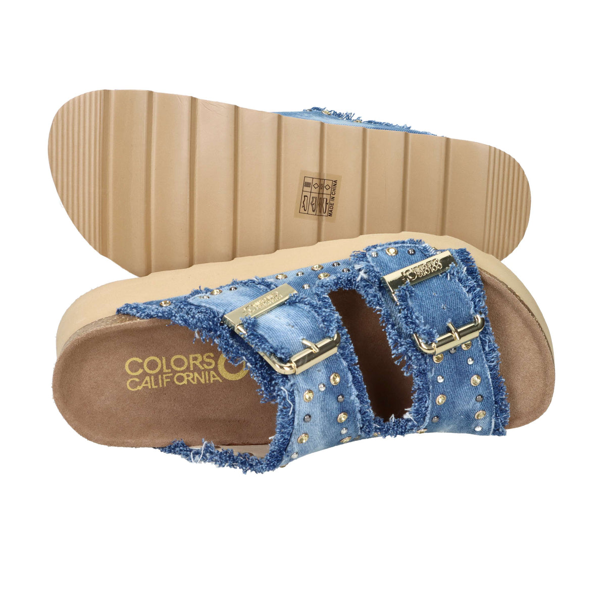 Colors Of California Donna Ciabatta con zeppa HC.BES41N Jeans