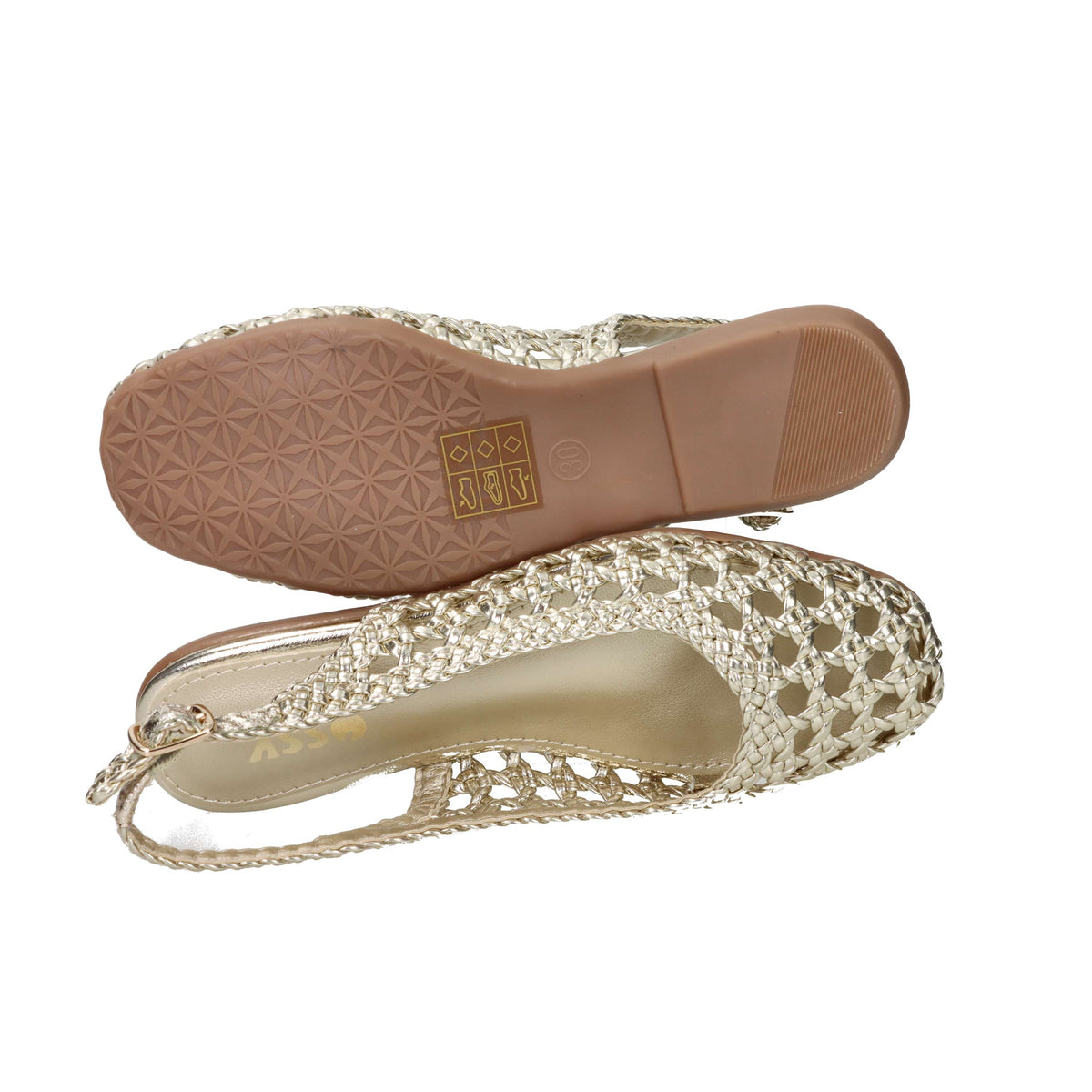 Asso Girls' Slingback AG-18043 Gold