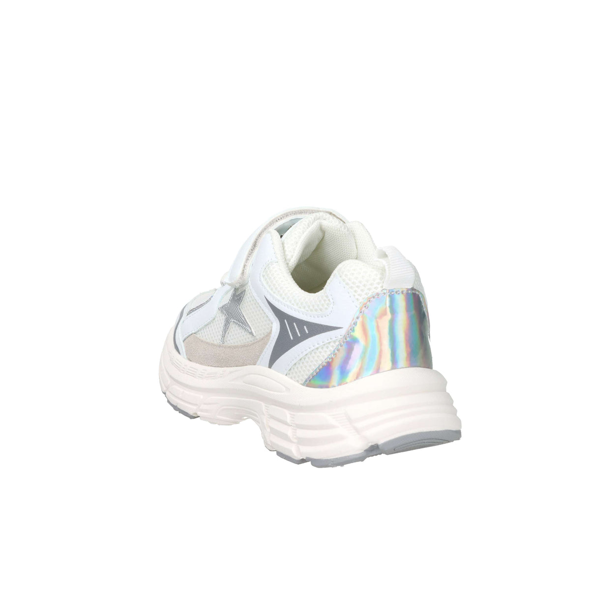Asso Enfants et filles Baskets AG-18030 Blanc/Argent