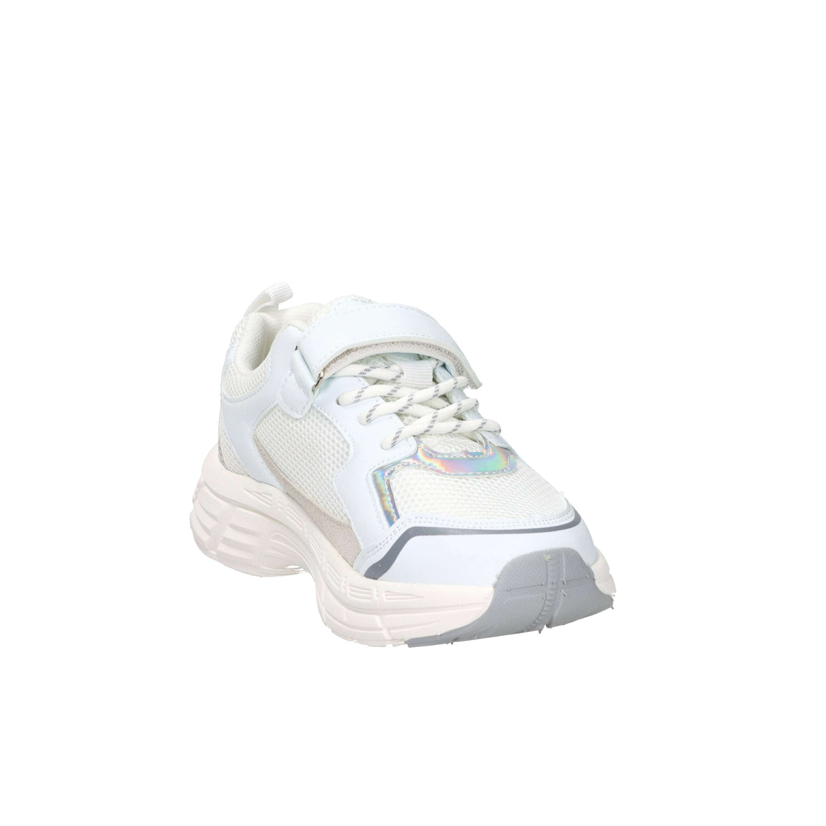 Asso Enfants et filles Baskets AG-18030 Blanc/Argent
