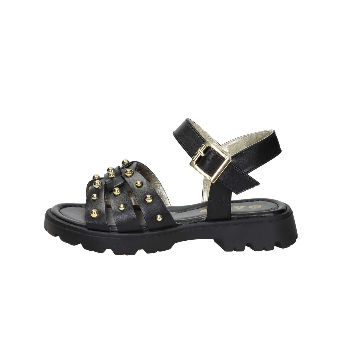 Asso Girls' Sandal AG-17942 Black