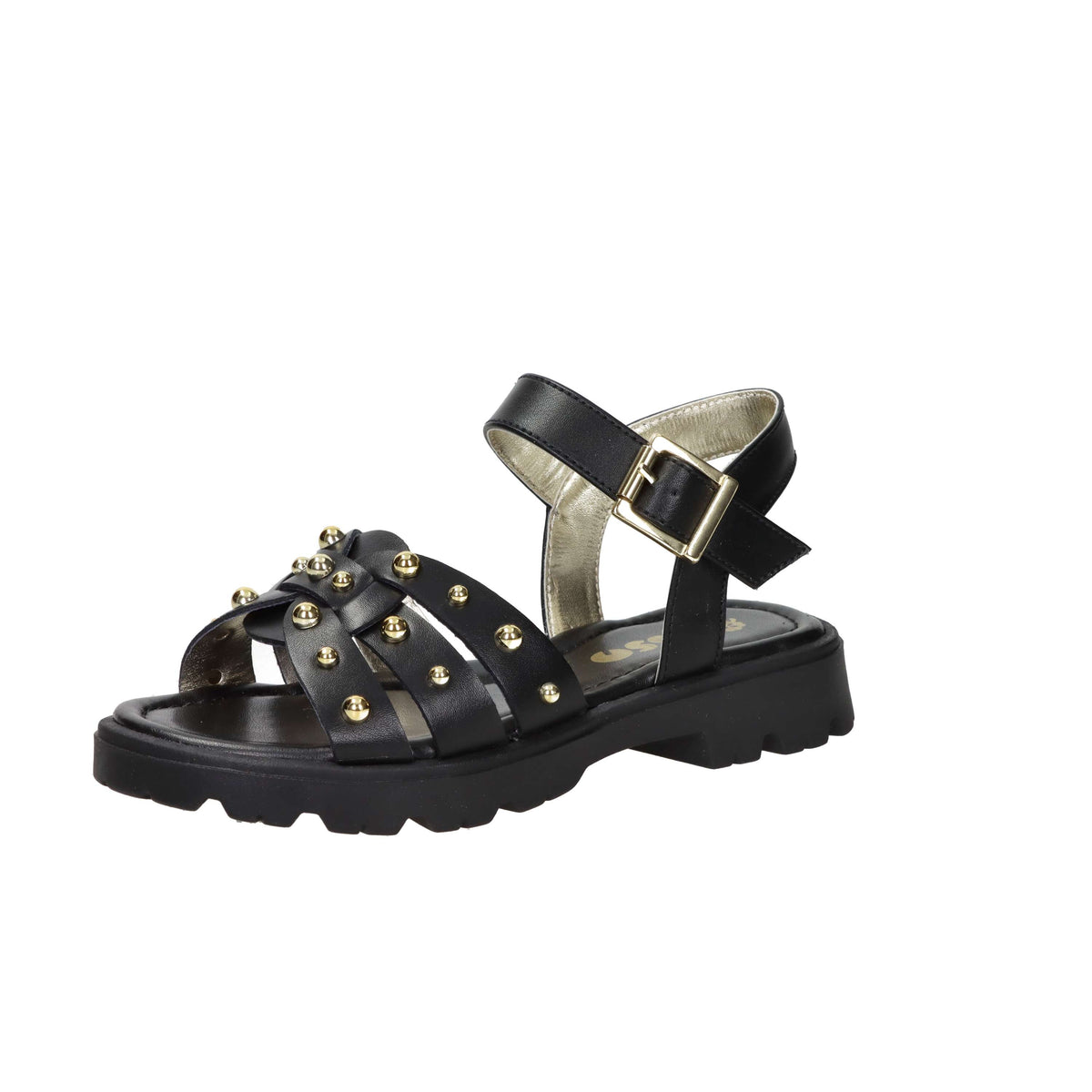 Asso Girls' Sandal AG-17942 Black