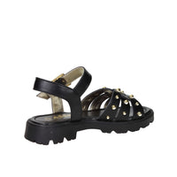 Asso Girls' Sandal AG-17942 Black