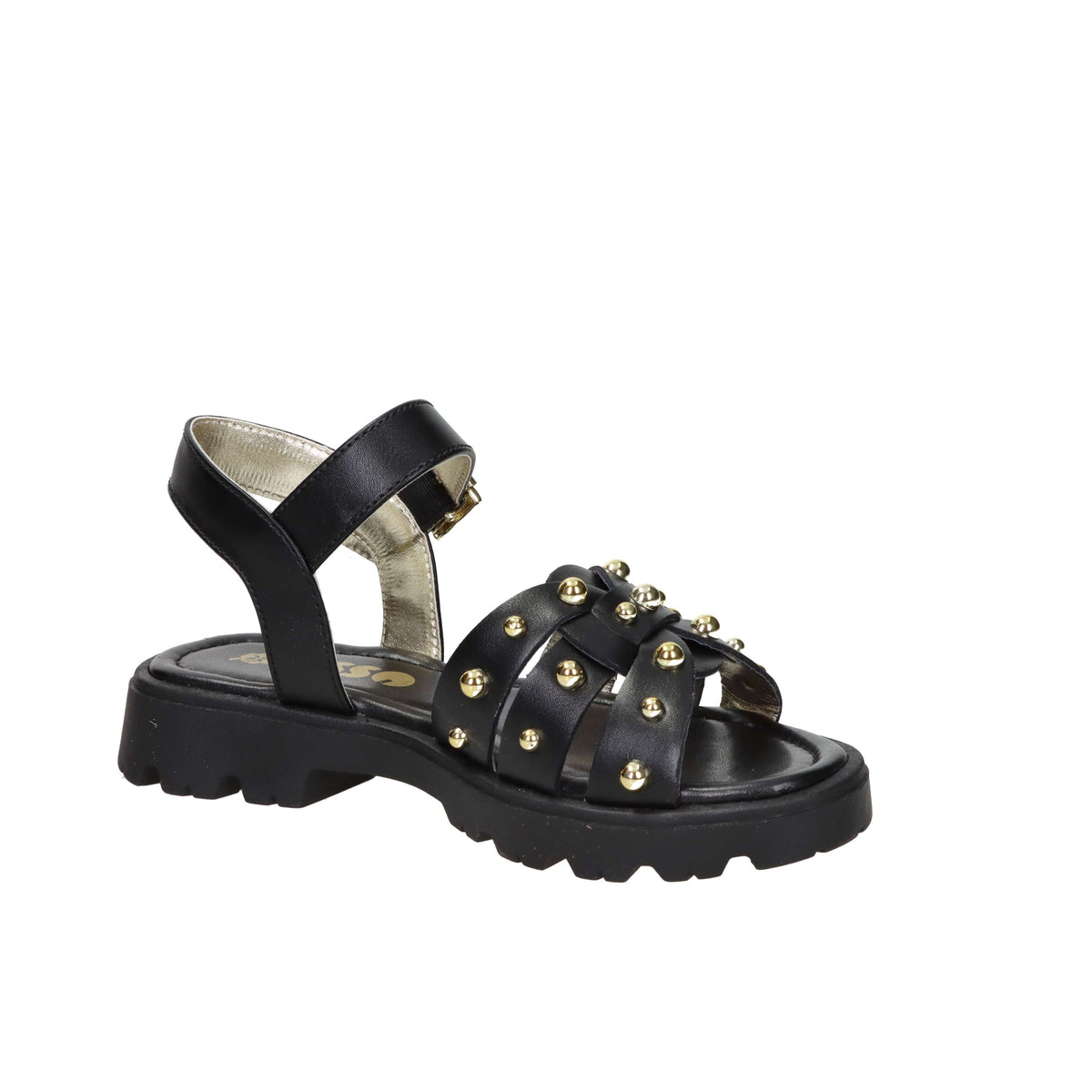 Asso Girls' Sandal AG-17942 Black