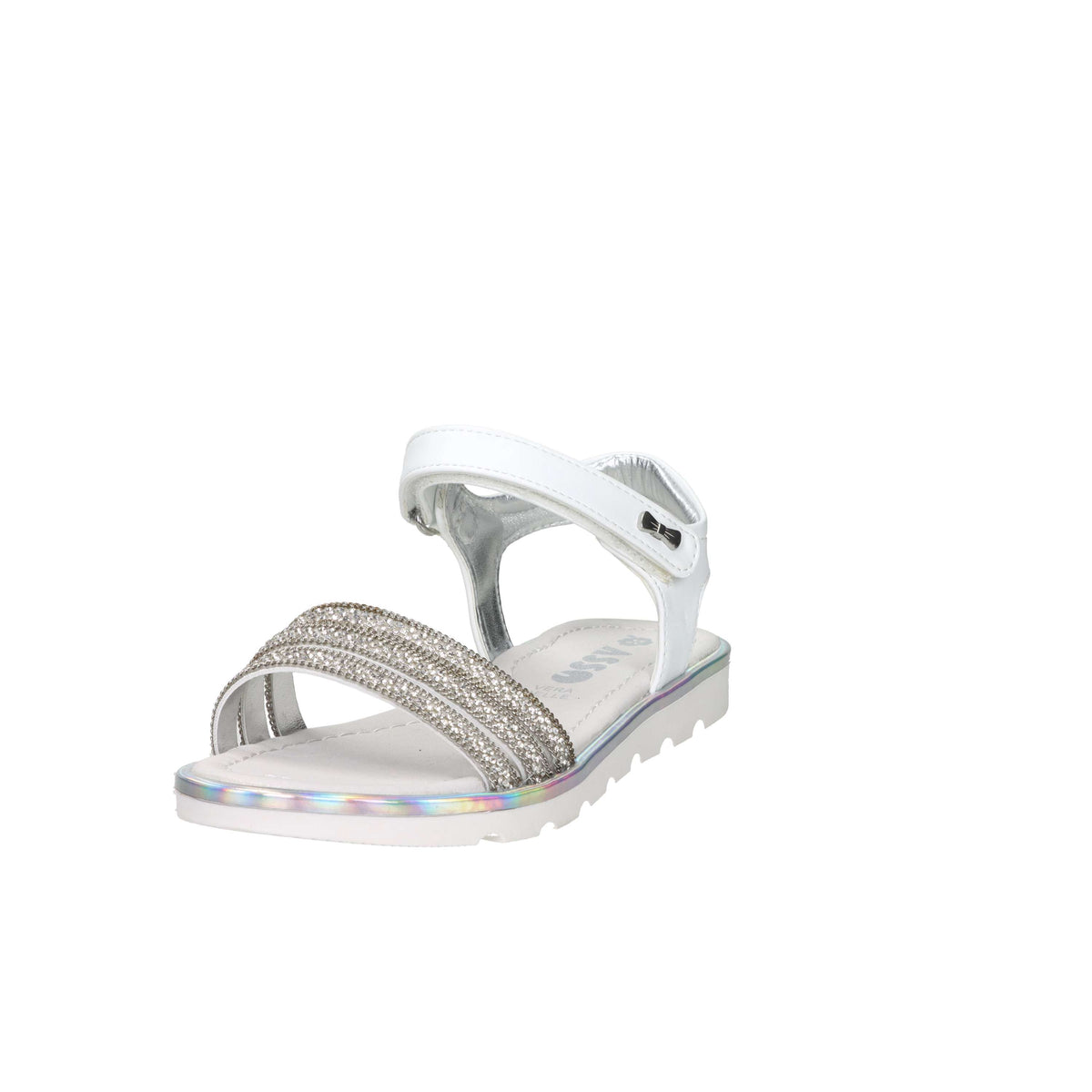 Asso Girls' Sandal AG-17900 White/Silver