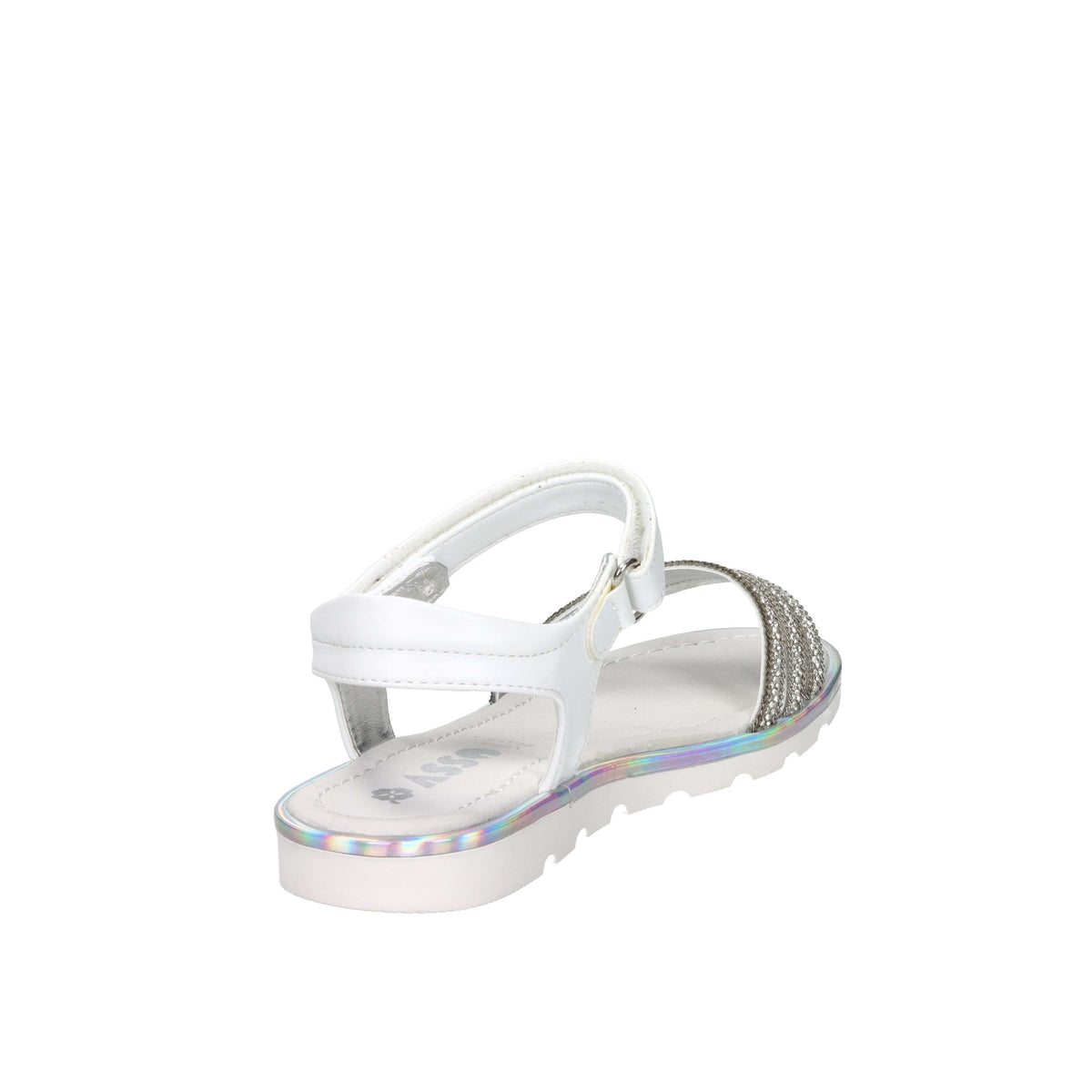 Asso Girls' Sandal AG-17900 White/Silver
