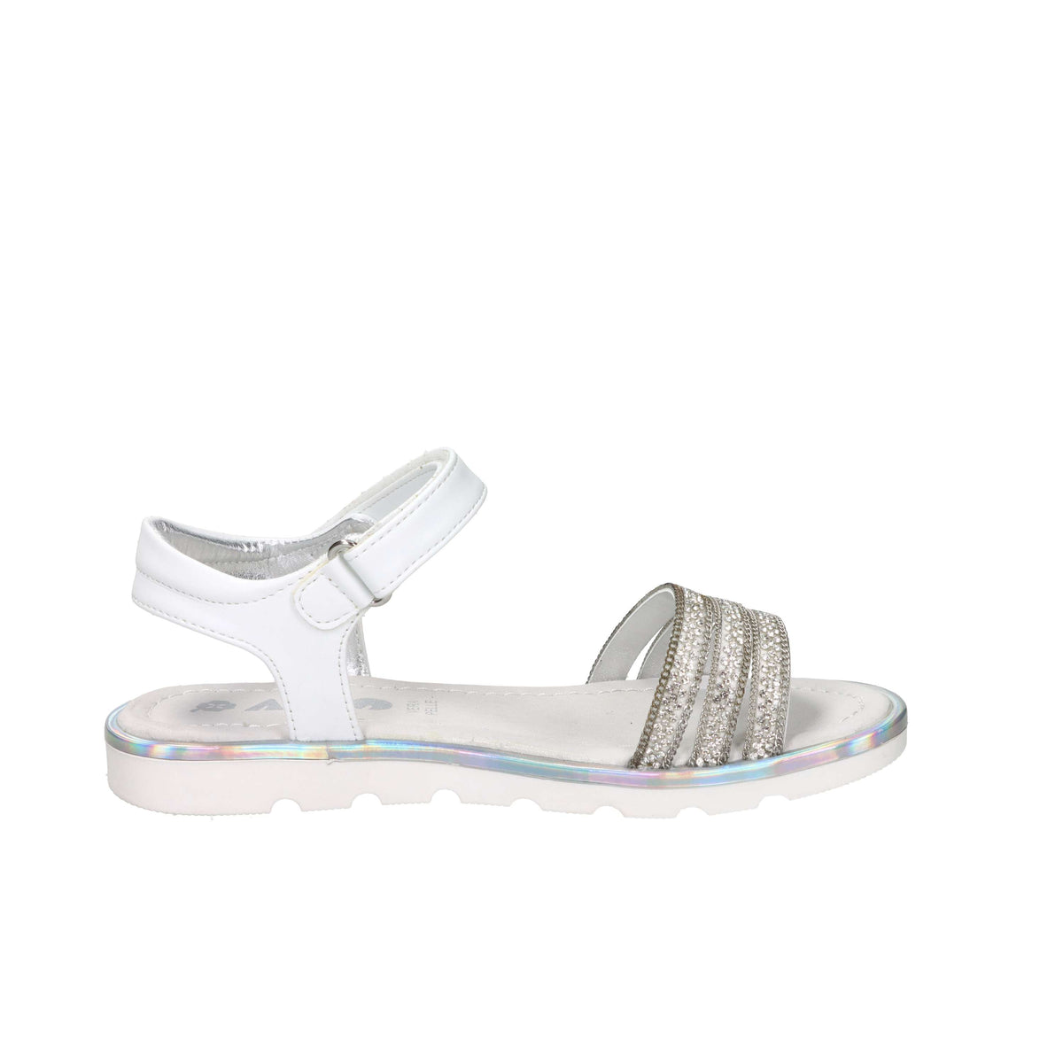 Asso Bambine e ragazze Sandalo AG-17900 Bianco/Argento