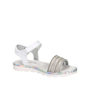 Asso Girls' Sandal AG-17900 White/Silver