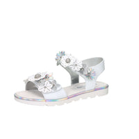 Asso Girls' Sandal AG-17904 White/Silver