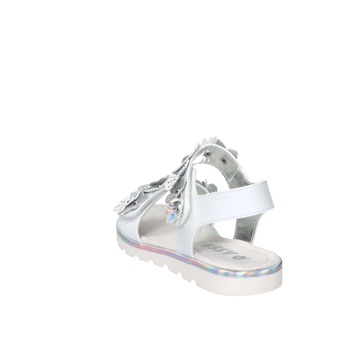 Asso Girls' Sandal AG-17904 White/Silver