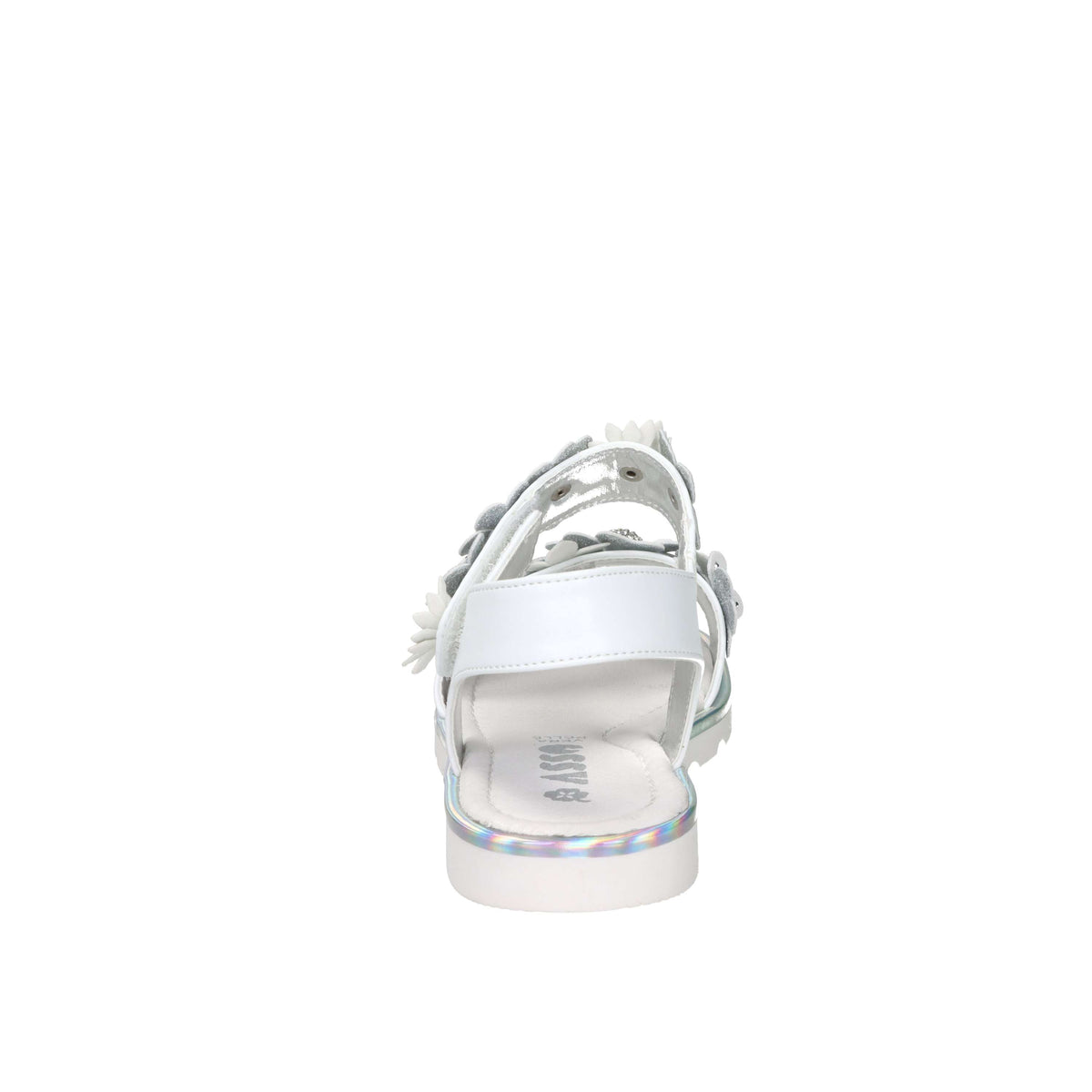 Asso Girls' Sandal AG-17904 White/Silver