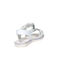 Asso Girls' Sandal AG-17904 White/Silver