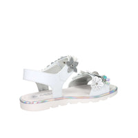 Asso Girls' Sandal AG-17904 White/Silver