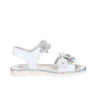 Asso Girls' Sandal AG-17904 White/Silver