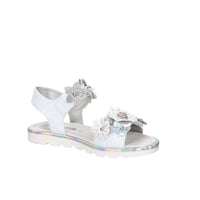 Asso Girls' Sandal AG-17904 White/Silver