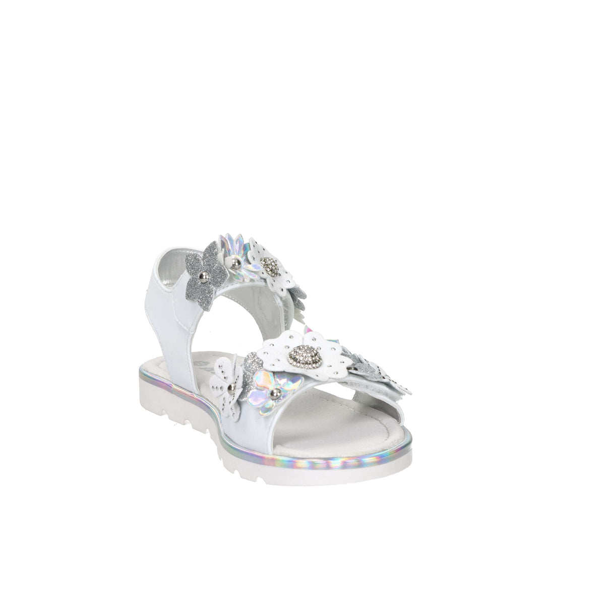 Asso Girls' Sandal AG-17904 White/Silver