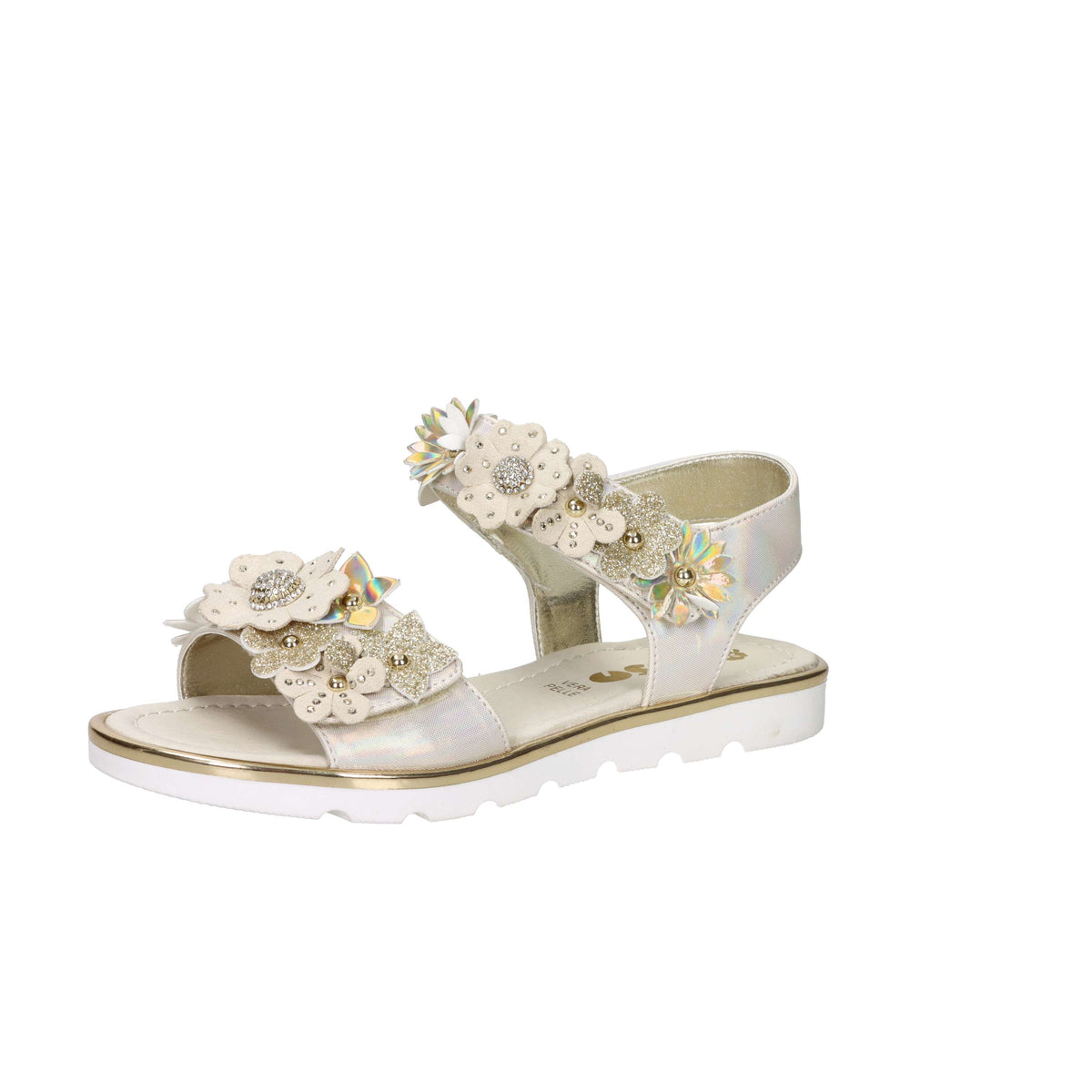 Asso Girls Sandal AG-17904 Platinum